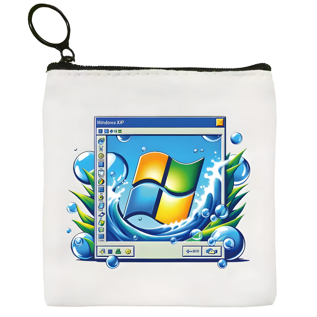Frutiger Aero con ventana de Windows XP retro