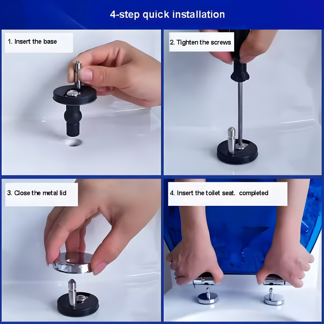 Instrucciones de instalación fácil para la tapa de inodoro Frutiger Aero con ajuste universal